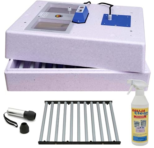 BRUJA Brutmaschine-Set Modell 3000 für Fasane/Zwerghühner | Vollautomatische Wendung, 3333-D-F-SET