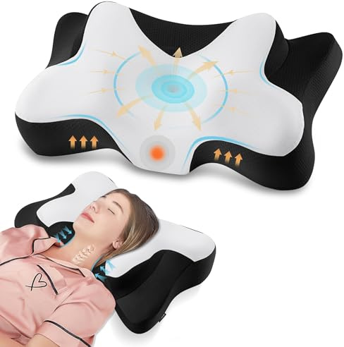 DONAMA Nackenkissen Kopfkissen Memory Foam Kissen,Schlafkissen für Seiten Rücken & Bauchschläfer