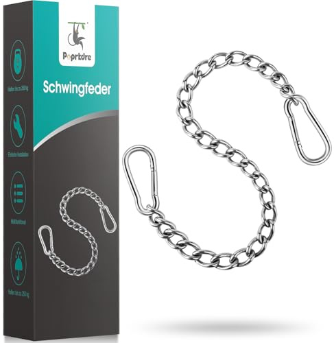 Poprkdre Hängesessel Kette, 99 cm Verlängerungskette Hängesessel, Boxsack Kettenverlängerung mit Zwei Karabiner, Laden Sie bis zu 250 kg