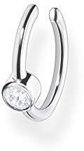 Thomas Sabo Einzel Ohrklemme weißer Stein silber 925 Sterling Silber EC0018-051-14