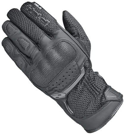 Held Desert II Motorrad-Handschuh Herren Schwarz 12 | Motorrad Handschuhe – Leder – CE zertifiziert – Knöchelprotektor – komfortabel für Touring & Adventure