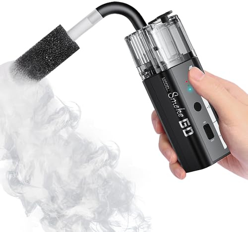 LENSGO SMOKE GO Handheld Nebelmaschine 30W Tragbare Mini-Rauchmaschine mit Fernbedienung & USB-Akku, 5-in-1 Modi (Portrait, Dry-Ice Effekt) für Fotografie, Videos, Outdoor & Content Creator (SMOKE GO)