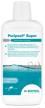 BAYROL Puripool Super - Flüssiges Überwinterungskonzentrat - Chlorstabil und schaumfrei - Ohne Kupfersulfat - 1 L