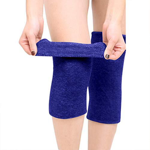 FakeFace Kniewärmer für Damen Herren Rutschfest Winter Warm Knieschoner Elastisch Knieschützer Doppelschicht Beinwärmer Knie-Wärmer Thermische Kniekompression Ärmel für Fußball Tanzen Yoga Sport