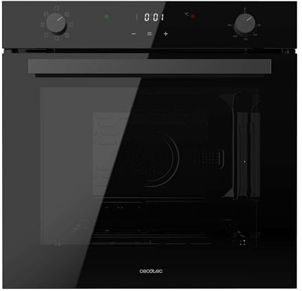 Cecotec Einbau-Backofen Multifunktion 70L Bolero Hexa M226001 Glass Black. 2800W, 7 Funktionen, Display, Steam Base XXL, Steam Assist, Steam EasyClean, Kühlgebläse, Eco-Modus, Konvektionsmodus, Grill