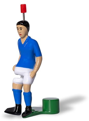 TIPP-KICK Spieler Star-Kicker Italien Tischfußball-Zubehör Trikot blau - In Handarbeit hergestellter Original Spieler für Groß & Klein, Fußball-Figur für spannende Matches, Geschenkidee für Fans