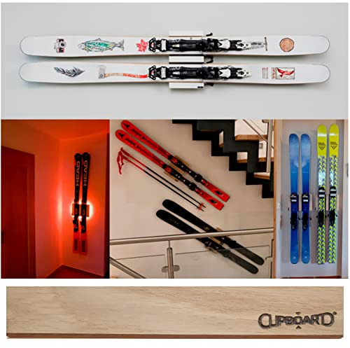 Clipboart® Standard Wandhalterung - Halterung - Ski - Tourenski - Carvingski - Powderski - Alpinski - Carver - 360° Wandbefestigung
