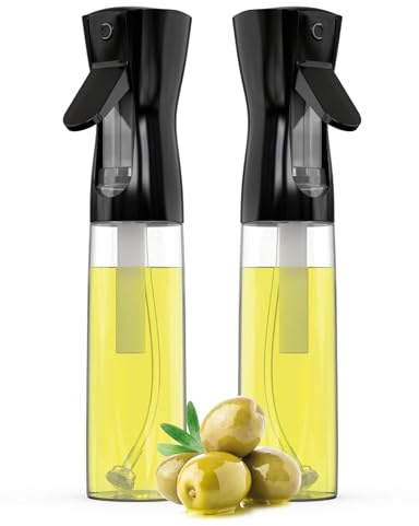ActivoTex Ölsprüher. Ölspray für die Küche Öl sprühflasche 2 Stück Olivenöl Spray Salat Öilspender für Speiseöl Öl- und Essigsprüher. Kochspray Küchen Gadget Airfryer Sprühflasche für Öl und Zitrone
