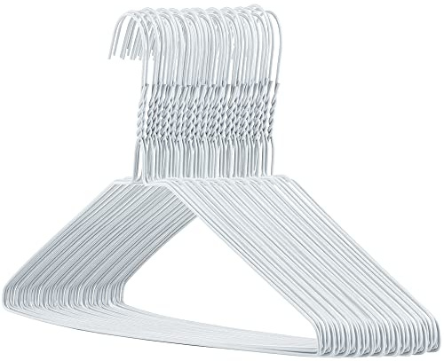 Hangerworld 50 Drahtkleiderbügel 41cm Hell Metall Kleiderbügel Metallkleiderbügel