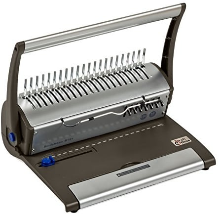 ProfiOffice Bindegerät Bindestream M16+ – Spiralbindung Ringbindemaschine für DIN A4, stanzt 16 Blatt & bindet bis 450 Blatt, Robustes Plastikbindegerät aus Metall für Büro & Zuhause (79019)