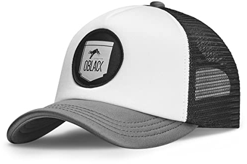 Oblack Herren Baseball Cap Trucker Classic Total Black