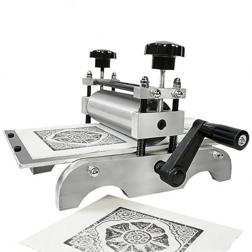 Manuelle Druckmaschine mit Rollensteuerung für Relief-und Linoldruckzubehör