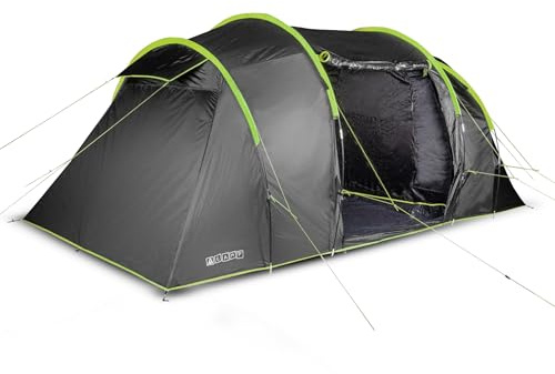Bestlivings Familienzelt Zelt 4 Personen 500x230x200cm Vìs-a-Vìs mit Vorzelt - wasserdicht bis 3000mm Wassersäule - Für Camping, Outdoor & Festivals - 4 Mann Zelt mit Lüftungsöffnungen