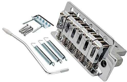 Musiclily Basic 52,5mm Tremolo Bridge ST Steg Brücke System Chrom | für Strat Style E-Gitarre