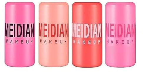 4pcs Jelly Blush Rouge Stick All-In-One-Rouge für Wangen und Lippen feuchtigkeitsspendende Jelly Tint Sticks für Mädchen und Frauen Valentinstag Muttertag Frauentag Erntedankfest Weihnachtsgeschenke