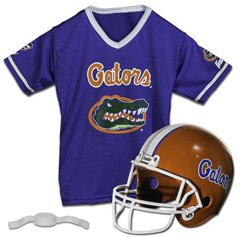 Franklin Sports NCAA Kinder-Fußballhelm + Trikot-Sets – College-Uniform + Helm-Sets für Jungen und Mädchen – Spielzeug für Kinder