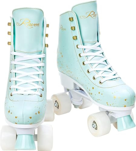RAVEN Rollschuhe Roller Skates für Kinder Erwachsene Mädchen Damen verstellbar (Noa Mint, 39-42 (25-26,5cm))