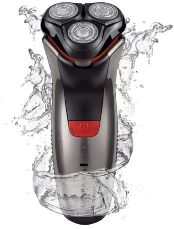 Remington Herren Rotationsrasierer, Nass- Und Trocken, Silber und Rot | Aqua Plus Mit Präzisionstrimmer Und Lithium Akku, ComfortPivot-Scherkopf, Antimikrobielle Umgebung, PR1350