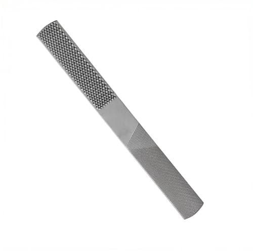 4-in-1 Halbrunde flache Raspel, Karbonstahl, Handraspelfeilen zum Formen von Holz, Leder, Kunststoff, Metall, Holzschnitzfeilen für Tischler, 20,3 cm