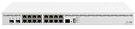 MikroTik CCR2004-16G-2S+ Kabelrouter, 16 Gigabit Ethernet, Weiß