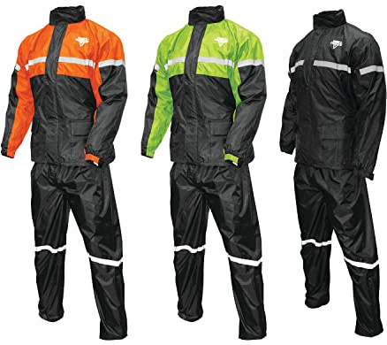 Nelson-Rigg Stormrider SR-6000-ORG-04-XL Motorradregenanzug, 2-teilig, (Orange/Schwarz, XL), XL