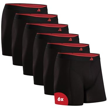 DANISH ENDURANCE Bambus Boxershorts Herren, Atmungsaktiv, 6er & 10er Pack | Bambus Boxershorts, Etikettfrei, Superweich, Atmungsaktiv & Geruchshemmend mit sicherem Sitz, für Alltag, Arbeit & Reisen