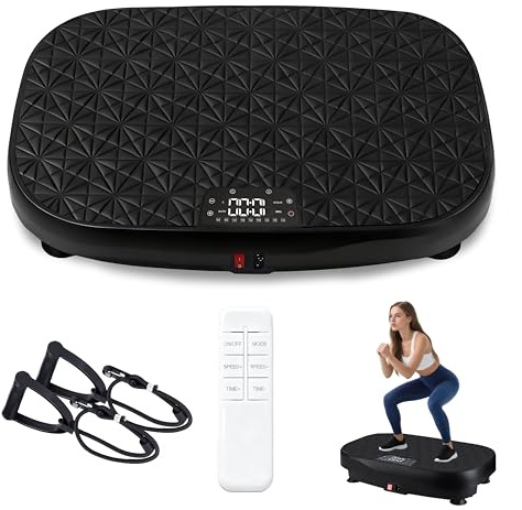 Worldgeil Vibrationsplatte - Vibration Plate Rüttelplatte Sport für Zuhause