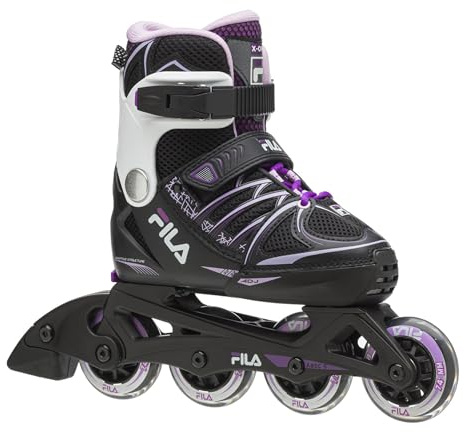 FILA Skates X-one Girl Inlineskates für Mädchen und Damen I in 4 Größen verstellbar I schwarz/pink/magenta