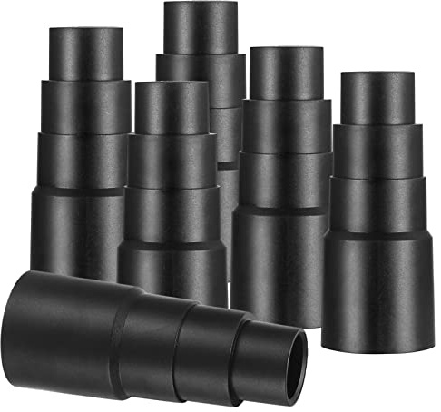 Aoyfuwell 6 Stk Staubsaugeradapter,22-35 mm | Saugreiniger-Schlauchadapter,Universalstaubsauger-Druckminderer und Schlauchadapter für Staubsaugerschläuche(Schwarz)
