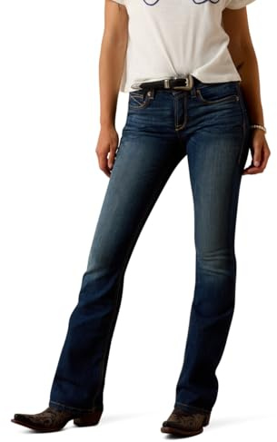 Ariat Damen R.e.a.l. perfekt sitzende Stretch-Jeans mit Bootcut-Bein, Rosa