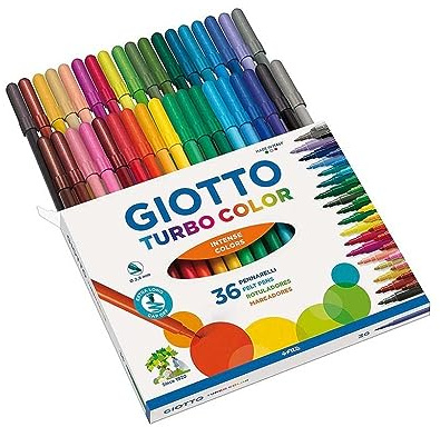 Giotto Turbo Color pennarelli in astuccio da 36 colori