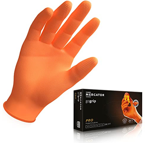 , Taglia:L - 50 Stück, Kolor:GoGrip Orange