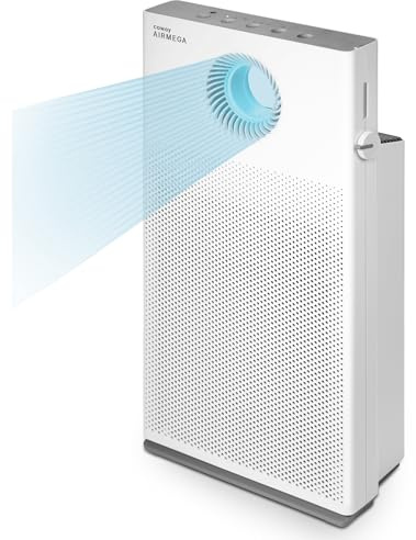 COWAY HEPA Luftreiniger Allergiker für Haustiere, MegaJet, AIRMEGA JET | MegaJet Luftstrom gezielt/breit, CADR 402 m³/h, Schlafmodus 20 dB, HEPA für Allergiker, Staub, Pollen, Rauch & Tierhaare
