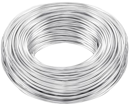 Basteldraht 2mmx20m, Draht zum Basteln Wire Schmuckdraht Aluminiumdraht Bindedraht Modellierdraht Draht Rostfrei für Schmuckherstellung Bastelarbeiten