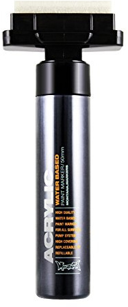 Montana Acrylfarbe Marker, 50mm, Extrabreite, Schwarz (045421)