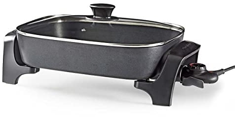 Elektrische Pfanne - 40 cm - Dickwandiges Aluminium-Gussgehäuse
