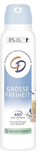 CD Deo Spray Große Freiheit | Zuverlässiges Deospray | ohne Aluminium | für 24 Std Schutz | Frischegefühl mit aquatischem Duft |150 ml