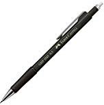Faber-Castell 134599 - Druckbleistift GRIP 1345 black, Härtegrad B, Minenstärke 0.5 mm, mit integriertem Radiergummi, 1 Stück