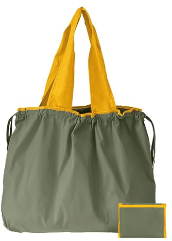 GFYFYZ Einkaufstasche Faltbar Große Wiederverwendbare Einkaufsbeutel Waschbar Shopping Bag Tragetasche mit Kordelzug und Henkel Tragbare Einkaufstaschen für Einkaufen und Travel Outdoor Camping