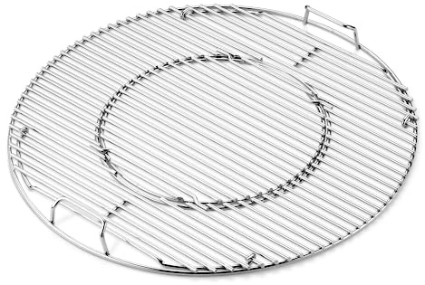 Weber Grillroste für 57 cm Holzkohlegrills - Gourmet BBQ System, robuste Stahlroste mit GBS-Einsatz für vielseitiges Zubehör – Silber (8835)
