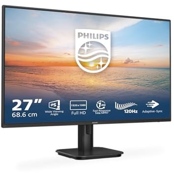 Philips 27E1N1100A - 27 Zoll Full HD Monitor, eingeb. Lautsprecher, 1 ms Reaktionszeit (1920x1080, 100 Hz, VGA, HDMI 1.4) schwarz