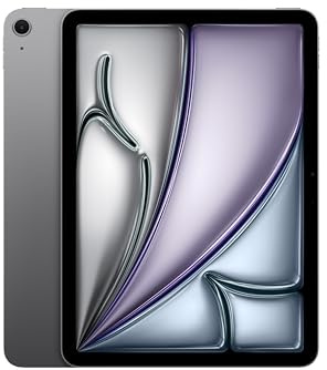 Apple iPad Air 11 mit M3 Chip: Apple Intelligence, Liquid Retina Display, 128 GB, 12 MP Frontkamera/Rückkamera, WLAN 6E, Touch ID, Batterie für den ganzen Tag – Space Grau