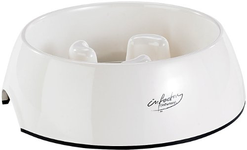 infactory Antischlingnapf Hunde: Großer Anti-Schling-Napf für Hunde und Katzen, 1.200 ml Volumen (Futter-Napf, Haustier Futter & Wasser, groß)