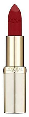 L'Oréal Paris Pflegender Lippenstift mit Satin Finish, Argan-Öl und Vitamin E, Color Riche Satin, Nr. 297 Red Passion, 1 x 4,3 g