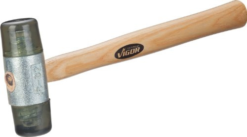 VIGOR Kunststoff-Schonhammer, V1212, 32 mm, Rückschlagarm, Länge 280 mm
