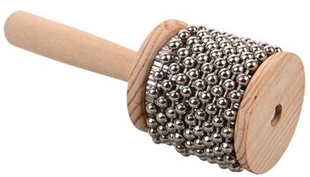 Vaguelly Cabasa Percussion Spielzeug Für Kinder Tragbares Metall Instrument Für Rhythmus Training Und Musikalische Früherziehung Kleines Hand-Percussion Instrument 7.09X2.56X2.56In