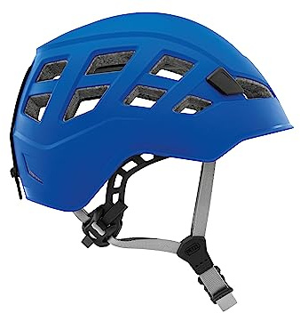 PETZL BOREO Kletterhelm Blau, Größe S/M 48-58 cm, robust, Helm für Klettern Bergsteigen Klettersteig, belüftet mit Stirnlampenhalterung, hoher Schutz Outdoor Helm