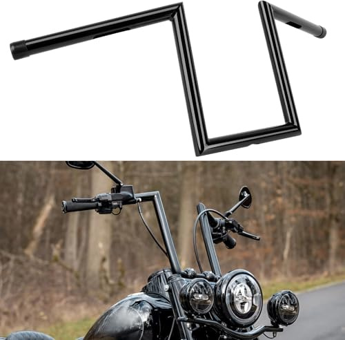 DREAMIZER Motorradlenker 10 Erheben Z-Stangen 1 Lenker Universal Kompatibel mit Harley Yamaha Suzuki Kawasaki MT09 MT07 Touring Street Bike Cruiser ATV Custom