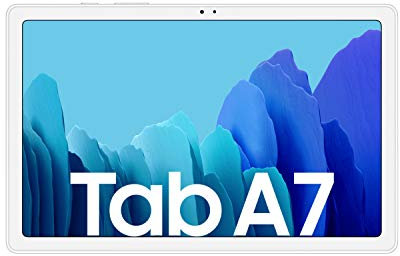 Samsung Galaxy Tab A7, Android Tablet, WiFi, 7.040 mAh Akku, 10,4 Zoll TFT Display, vier Lautsprecher, 32 GB/3 GB RAM, Tablet in Silber