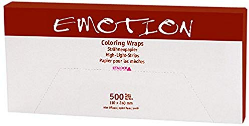 Efalock Professional Strähnenpapier Coloring Wraps, 110 x 240 mm, (1 x 500 Stück)